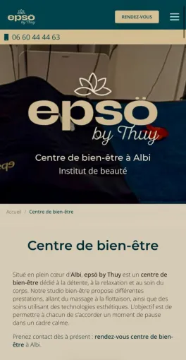 Nouveau site internet d'Epso by Thuy à Albi, Albi, epsö by Thuy